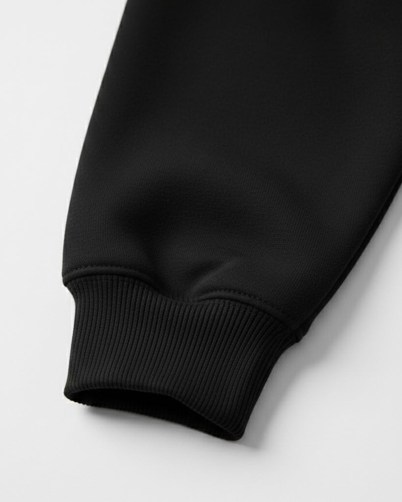 TRILO CLUB BLACK ON BLACK HEAVYWEIGHT HOODIE